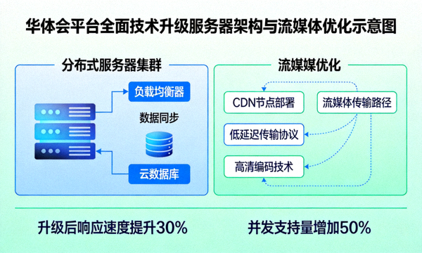 华体会云原生服务器架构与全球BGP加速节点技术示意图